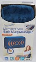 Health Touch Memory Foam Back and Leg Massager with Vibration
