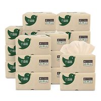 YOJINKE Facial Tissue Paper,5 Packs Bamboo Pulp Facial Tissues Eco-Friendly Recycled Paper Home Use Soft Dinner Napkins
