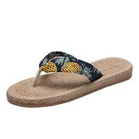 WILLTOO Boho Sandals Slippers, Colorful Printed Seaside Travel Vacation Sandals Women Slippers