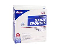 Dukal Gauze Sponge - Sterile, 4" x 4" 12-ply - Model 6412 - Box of 50