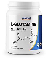 Nutricost L-Glutamine Powder 1 KG - Pure L Glutamine, 5000mg per Serving, Non-GMO, Gluten Free