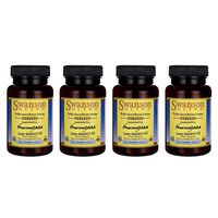 Swanson Amino Acid Pharmagaba 100 Milligrams 60 Chwbls (4 Pack)