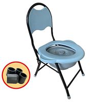 Toilet Chair, Drop Arm Commode, for Easy Transfers, No-Tool Assembly, 100 Kg Weight Capacity