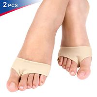 Ball of Foot Cushion Gel Metatarsal Pads, Half Toe Bunion Sleeve with Forefoot Gel Pads Cushion for Diabetic Feet, Callus, Blisters, Metatarsalgie, Sore Forefoot Pain Relief for Day and Night Use