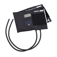 MABIS Sphygmomanometer Blood Pressure Replacement Cuff and Two-Tube Bladder, Large Adult, Black