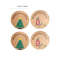 Christmas Stickers Seals Labels for Cards Gifts Envelopes Boxes (500)