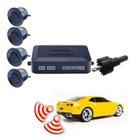 Shentesel Circular Parking Sensors Car Backup Rearview Mirror LED Display Reverse