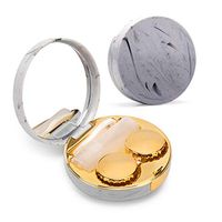 Contact Lens Box Cute Contact Lens Travel Case Contact Lens Case Container Holder Storage Box Portable Contact Lens Travel Kits Cute Mini (Gold)