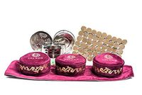 AHCHOO Mugwort Moxibustion Waist Strap + Moxa Sticks Set - 54 Moxa Sticks Bundle with Moxa Boxes and Accessories (5 Items) (Red)