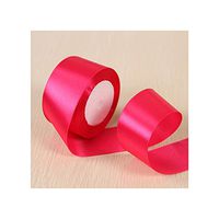 White Pink Black Blue Red Green Purple Yellow Satin Ribbons Christmas Halloween Wedding Birthday Party Gift Box Wrapping Ribbons,72 Fushia,15Mm
