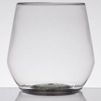 WNA Comet RESSGL14 Reserv 14 oz. Clear Plastic Disposable Stemless Wine Goblet - 64/Case