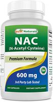 Best Naturals NAC N-Acetyl-Cysteine 600 mg 250 Capsules