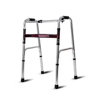 Home-Canes III- Old Man Walker/Standing Walking Bracket/Lower Limb Walking Frame Aluminum Alloy Foldable Adjustable Lightweight Elderly Walking Aid Size：5147（73-91） cm