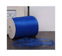 Champagne (10 Meters/Lot) 1/4''(6Mm) Organza Ribbons Wedding Christmas Birthday Party Decoration Gift Wrapping Ribbons,Royal Blue