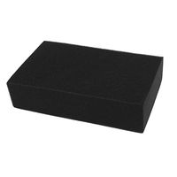 uxcell Black Rectangle Shape Soft Sponge Car Glass Washing Cleaning Cushion