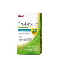 GNC Probiotic Solutions Weight Management Support with 25 Billion CFUs, 30 Capsules, Daily Probiotic Support
