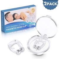 Anti snoring Device -2 Pack of Soft Silicone Magnetic Anti Snore Nose Clip - Effective-Easy Stop Snore Help Ease Breathing Men and Women (2Pack)