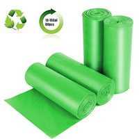 Biodegradable Trash Bags,13-15Gallon Compostable Trash Bags,60 Count 1.18 Mils Recyclable Trash bags,Suitable for Kitchen Yard, Home Office.