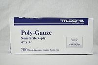 Moore Medical Non-sterile Poly-gauze All-purpose Sponges 4" X 4" - Pkg of 200