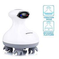 Electric Scalp Massager, Head Massager 4 Heads with Vibration Mode for Stimulating Hair Growth, Deep 3D Kneading Massage for Head, Neck & Full Body Stress Release, Travel Friendly