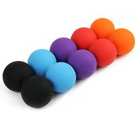 WINOMO Double Massage Peanut Ball Trigger Point Body Muscle Stress Relief for Myofascial Release (Purple)