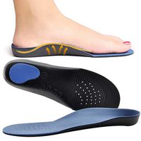 Aland Men Women Heel Cup Pronation Flat Feet Orthotic Arch Support Cushion Pad Insoles S