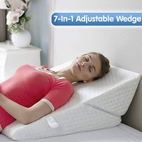 Adjustable Bed Wedge Pillow | Exclusive 7-in-1 Incline and Positioner Memory Foam Pillow for Sleeping. 9 or 12 Inch - Adjust To Your Comfort | Helps With Acid Reflux, Gerd, Heartburn, Back & Knee Pain