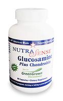 Nutrasense Glucosamine Plus Chondroitin Shellfish-Free, 500/400mg, 90ct Capsules for Healthy Joint & Cartilage Function