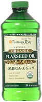 Puritan's Pride Organic Flaxseed Oil, Cold-Pressed, Source of Vegetarian Omega 3-6-9, 16 Fluid Ounce, Pack of 1