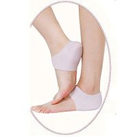 Heal Dry Cracked Heels, Heel Cups, Plantar Fasciitis Inserts, Heel Pads Cushion Gel Heel Socks Sleeve Pads Cushions Moisturizing Socks for Men & Women.