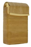 Eel Skin Cigarette Holder Pop up Hard Case (Tan)