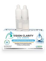 Vision Clarity Eye Drops containing 1% Carnosine (NAC Drops), Lubricants, Two 5ml vials, for Dry Eyes and More