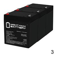 Mighty Max Battery ML5-12 - 12V 5AH Wheelchair Medical Mobility Rechargeable SLA AGM Battery - 3 Pack Brand Product