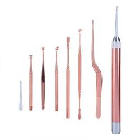 Stainless Steel Earpick, Led Earwax Removal Tool Kit For Humans Earwax Cleaning Set With Storage Box Ear Spoon Picker Products Earpick For Adults And Kids