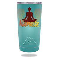 MightySkins Skin Compatible with Ozark Trail Tumbler 20 oz. – Namaste | Protective, Durable, and Unique Vinyl Decal wrap Cover | Easy to Apply, Remove, and Change Styles | Made in The USA