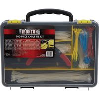 Ironton Cable Zip Ties Kit - 700-Pc. Set, Assorted Sizes/Colors
