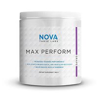 NOVA Three Labs | Max Perform Powdered Preworkout | Designed to Maximize Performance and Reduce Fatigue During Training (Caffeine Free -Grape)