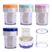 TXIN 5 Pieces Manually Contact Lens Cleaner Travel Size Portable Eye Lenses Cleaning Case, Daily Contact Lens Cleaner Washer Contact Lense Cleaning Kit