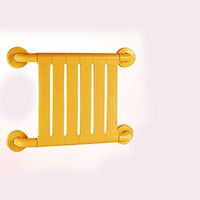 WAZZJ Bathroom folding stool, chair, shower stool, toilet skid proof bath wall chair, shoe changing wall chair,yellow