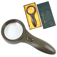 5X Magnifying Glass,Handheld Strong Magnifying Glass with LED Light, Best Size Illuminated Magnifier for Reading,Inspection,Exploring,Hobbies and Currency Detecting