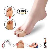 HAIHF 2 Pairs Bunion Corrector Big Toe Splint Brace Toe Straighteners Nighttime Toe Separator Bunion Pain Relief for Hallux Valgus, Overlapping Toe, Turf Toe