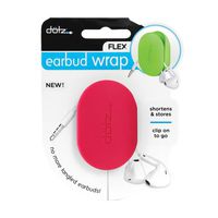 Dotz Flex Earbud Wrap for Cord and Cable Management, Magenta (FXW37M-CM)