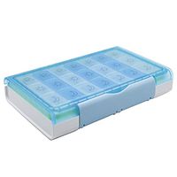 ZAXOP Weekly Pill Box, 7 Day Travel Pill Organizer,Morning Afternoon Evening 3 Times A Day,Large Capacity, BPA Free (7 Days (3 time per Day) Moisture-Proof)