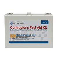 First Aid Only 90670 ANSI 2015 Compliant 25 Person Class A+ Contractor First Aid Kit