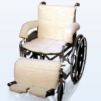Sheepskin Wheelchair Covers in Cream Model: Leg Pad