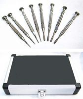 Hanchen Professional Glasses Rimless Frames Repairing Tool with Drilling Holder 3 Pliers 8 Screwdrivers Kit Set for Laptop, iPhone, iPad, Cellphone, PC, Computer, Camera (not Colorful)