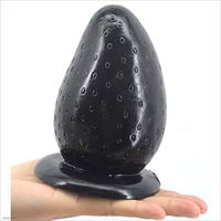 Beginner Ā'ñāl Dilatador Massager Plug Mini Black Strawberry Shape Small Training Stimulator Personal Body Relax Massager for Men and Women