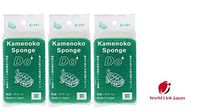 Kamenoko Sponge Do for Dishwashing(3 Pakes)| Keep for a Long time/Convenient/Comfortable to use/Easy to Hold/|Sponge for Women Mom|WLJ Orignal Package【Green,Rectangle】