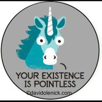 Your existence is pointless- Pin Back Button