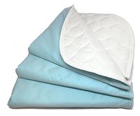Ultra Soft 4-Layer Washable and Reusable Incontinence Bed Pad - Waterproof Bed Pads, 18"X24" (3 Pack)